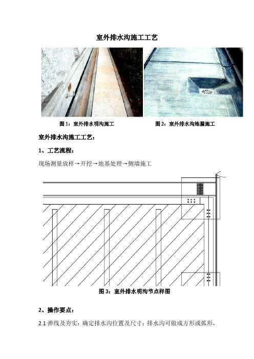 室外排水沟施工工艺