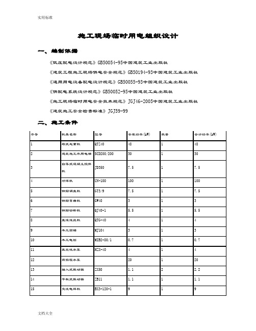 施工现场临时用电系统图