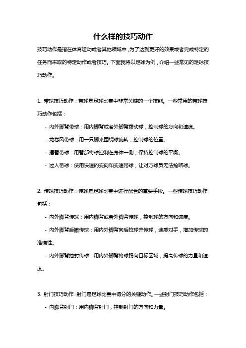 什么样的技巧动作