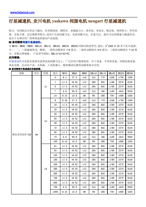 行星减速机_安川电机yaskawa伺服电机neugart行星减速机