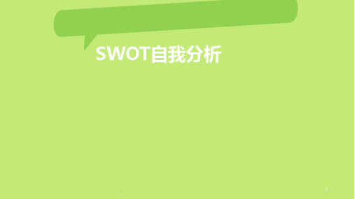 SWOT自我分析PPT课件