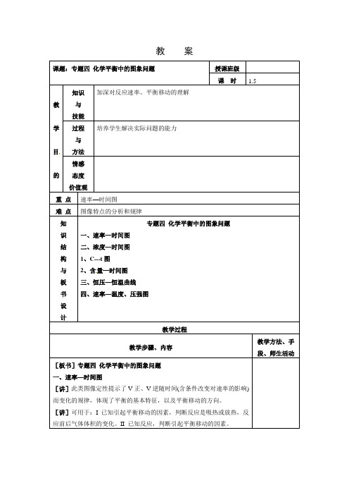 苏教版化学选修4《化学平衡的移动》(第7课时)word教案