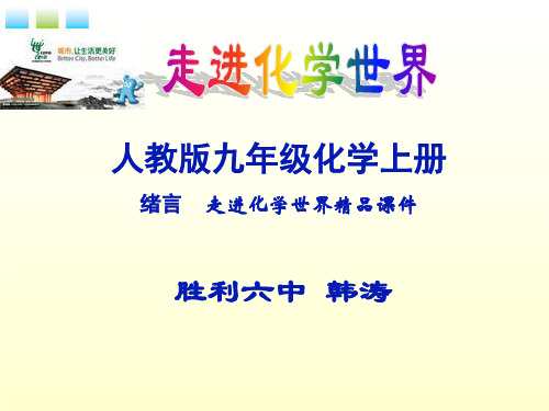 九年级化学上册 绪言-化学使世界变得更加绚丽多彩课件 人教新课标版