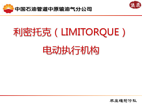 利密托克(LIMITORQUE)电动执行机构