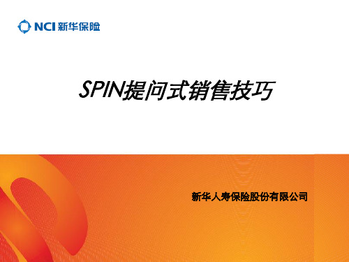 SPIN提问式销售技巧