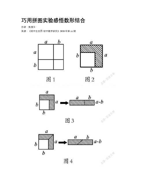 巧用拼图实验感悟数形结合