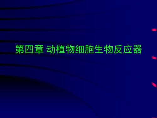 第四章 动植物细胞生物反应器