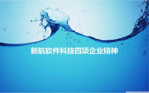 新航软件科技四项企业精神