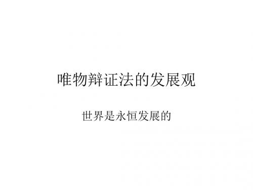哲学上课用+第八课+发展