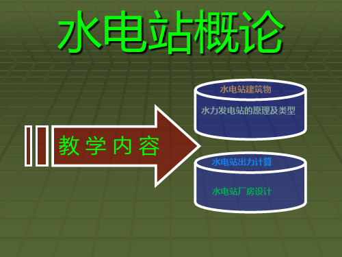 第一章水力发电站原理