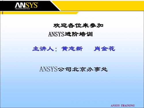 ANSYS进阶培训(ANSYS驻京办)