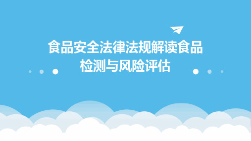 食品安全法律法规解读食品检测与风险评估