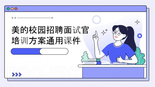 美的校园招聘面试官培训方案通用课件