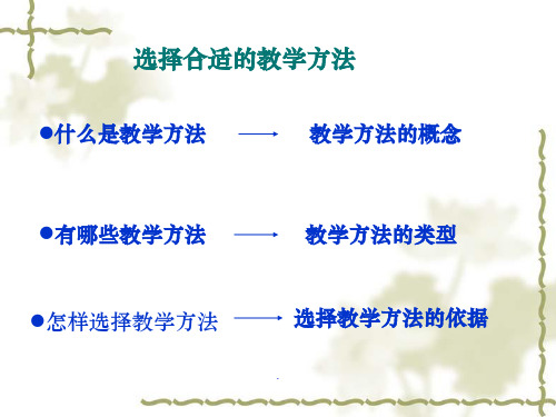 教育学-第十三章-教学方法ppt课件