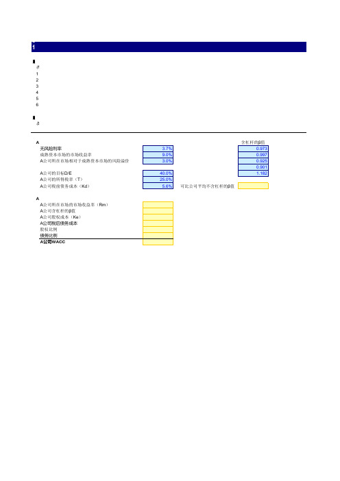 16-第14题-加权平均资本成本(WACC)计算