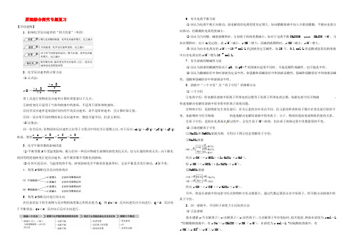 江苏省扬州市宝应县城镇中学高三化学一轮复习 原理综合探究专题复习学案