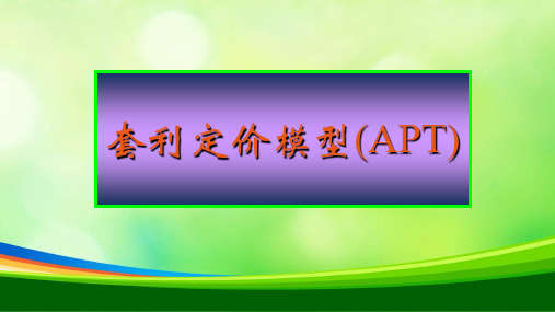 套利定价模型(ppt 43页)