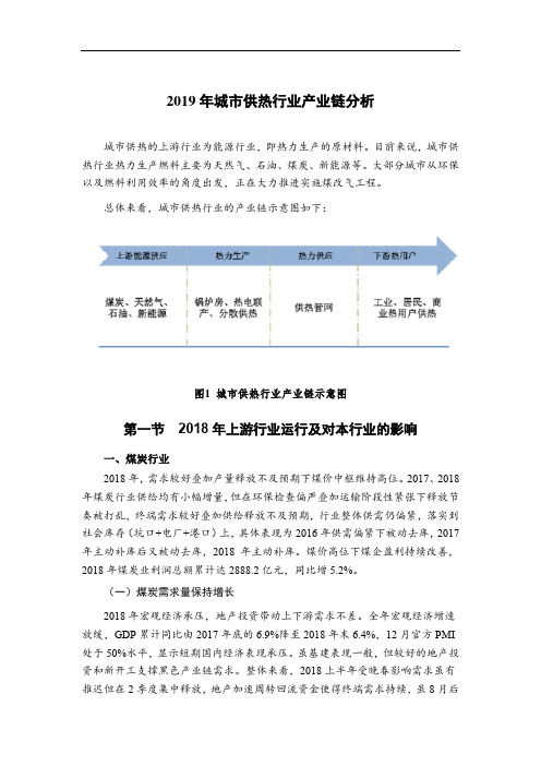 2019年城市供热行业产业链分析