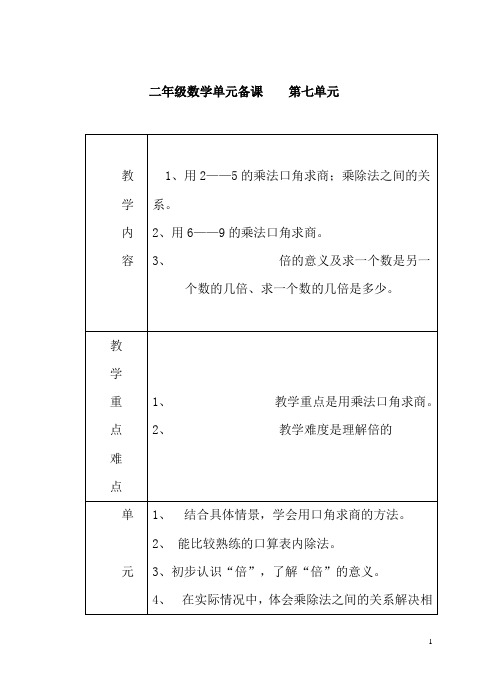 制作标本   表内除法