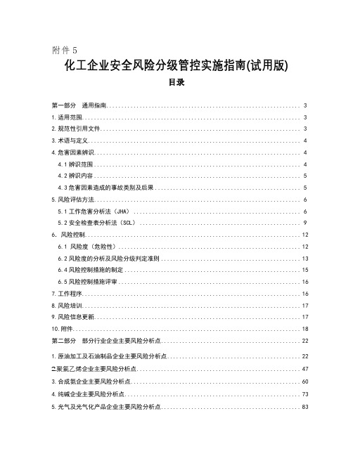 合成氨生产企业安全风险管控实施指南