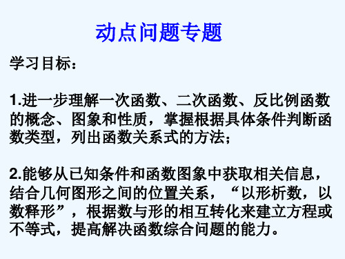 数学人教版九年级上册二次函数动点问题专题