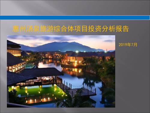 戴德梁行2019年7月惠州汤泉旅游综合体的项目投资分析的报告-PPT精品文档