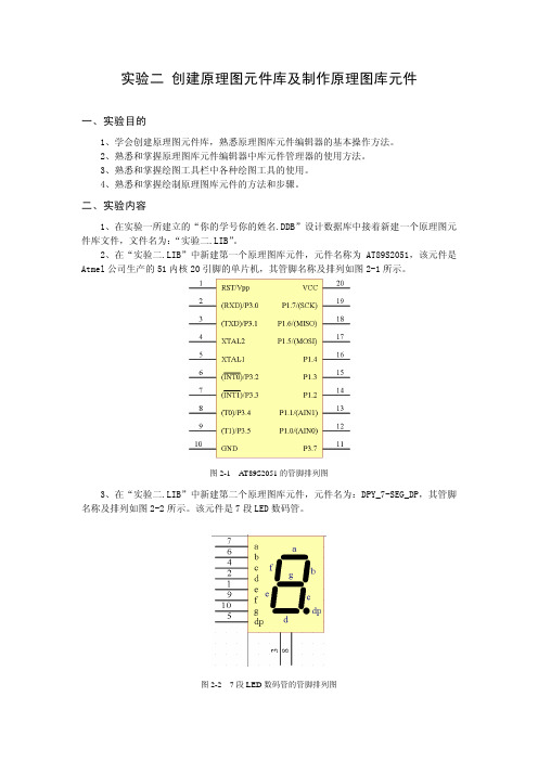 实验二 创建原理图元件库及制作原理图库元件