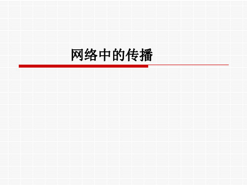 7-4网络传播1 传播学教程 教学课件