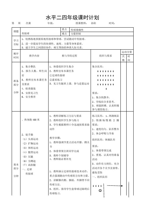 2017-2018四年级下教案第十五周