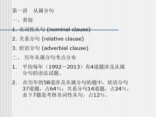 英语语法-从属分句