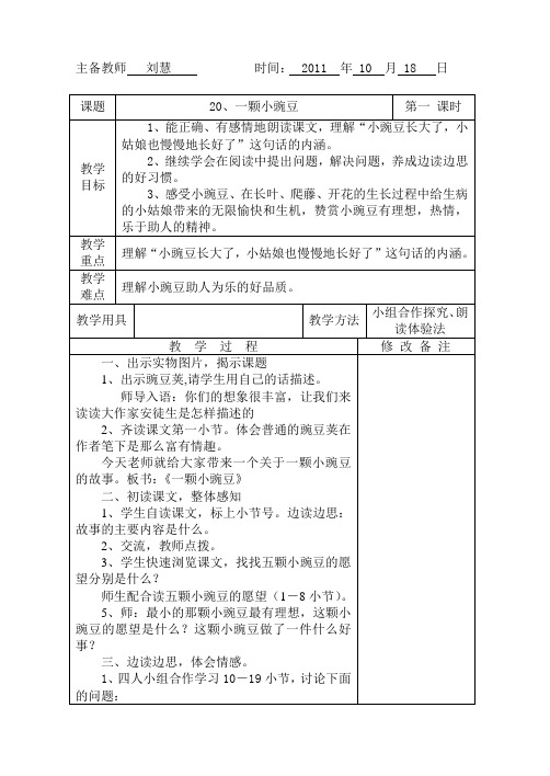 20、一颗小豌豆