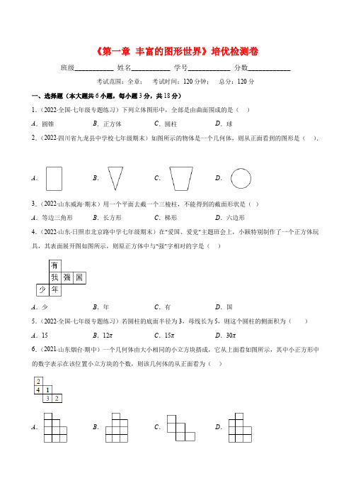 第一章 丰富的图形世界培优检测卷(原卷版)(重点突围)