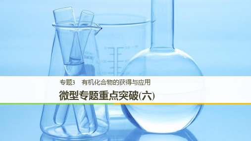 2019高中化学专题3有机化合物的获得与应用微型专题重点突破六课件苏教版必修2