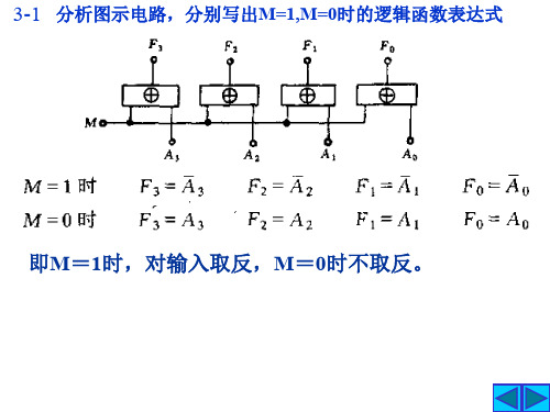 数字电路 第三章习题答案课件