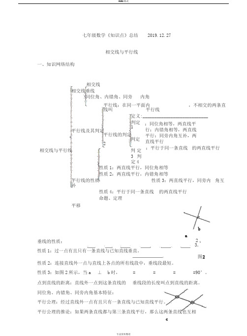 七年级下册数学知识点整理