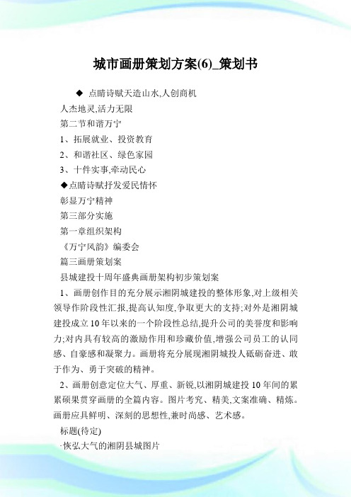 城市画册策划方案(6)_策划书.doc