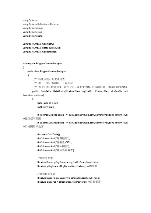 arcgis面重叠检查