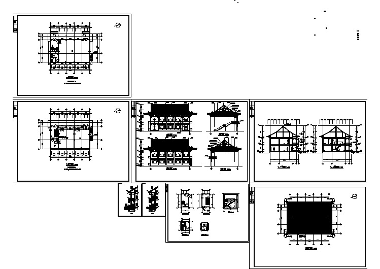 古建筑祖师殿CAD参考示意图