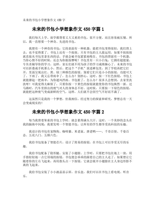 未来的书包作文450字