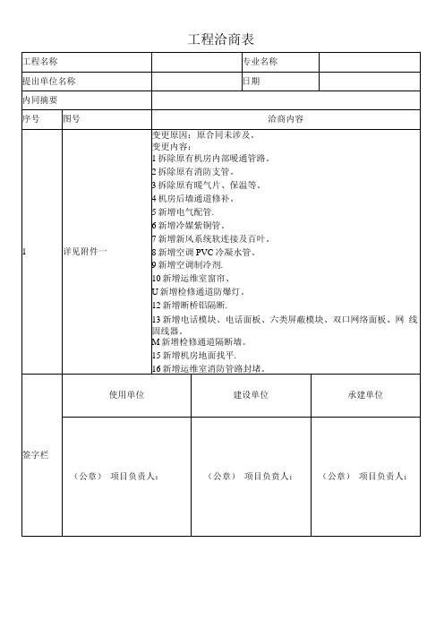 工程变更洽商表.docx