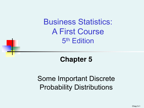 中山大学管理学院商务统计CH5