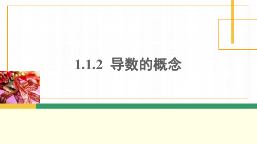 高中数学选修2-2精品课件11：1.1.2 导数的概念