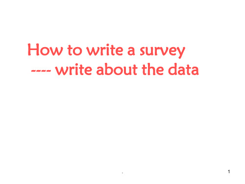 高考英语写作How-to-write-a-survey(图表类写作)PPT课件