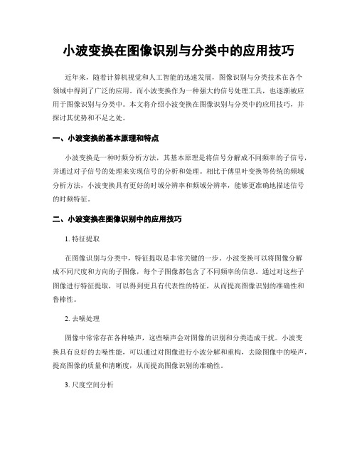 小波变换在图像识别与分类中的应用技巧