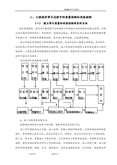 造价审计投标技术标保证措施