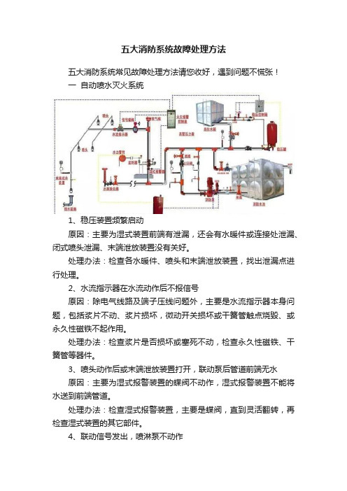 五大消防系统故障处理方法