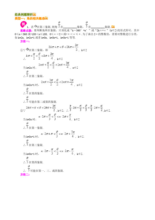 数学高考总复习：三角函数的化简与求值经典例题