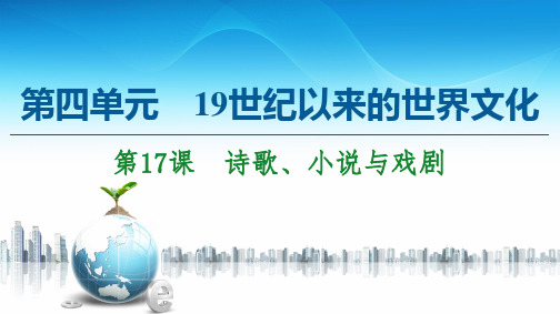 第17课诗歌、小说与戏剧--学年高中历史岳麓版必修3课件(共47张PPT)
