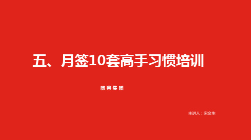 房地产销售月签10套销冠习惯培养法【5】