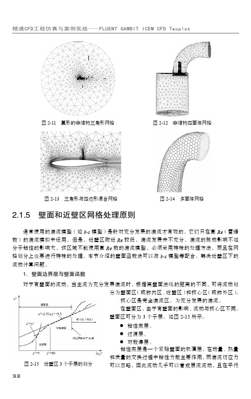 2.1.5 壁面和近壁区网格处理原则[共2页]